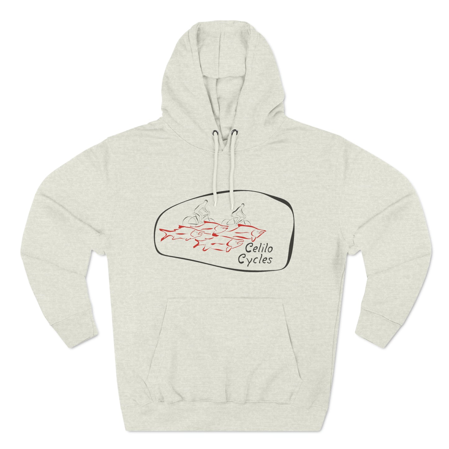 Three-Panel Fleece Hoodie