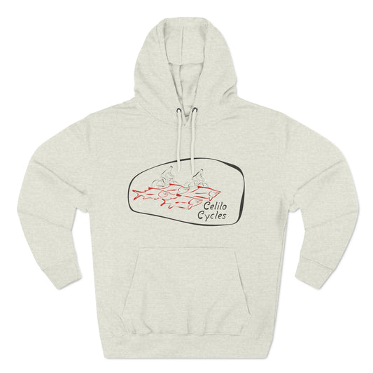 Three-Panel Fleece Hoodie