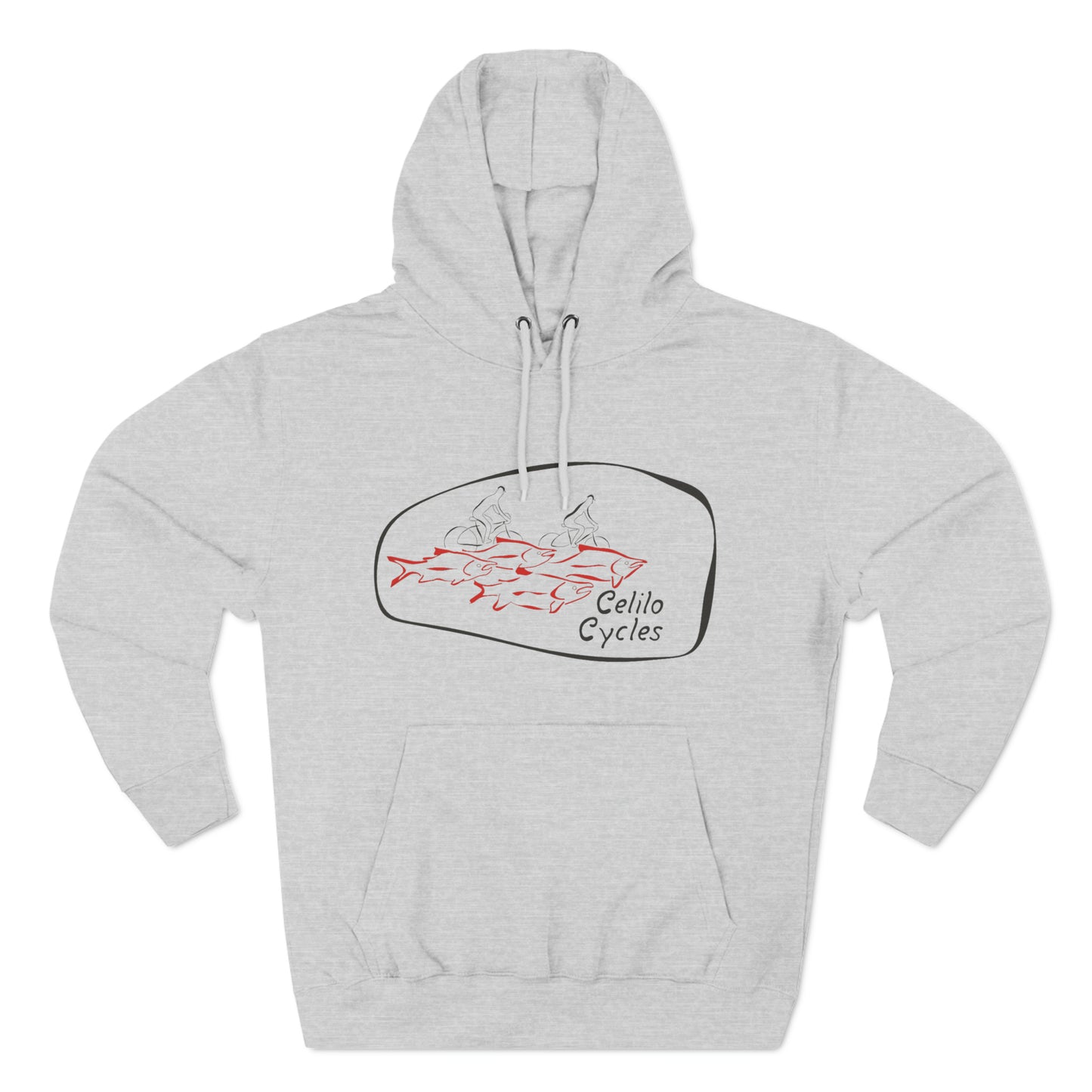 Three-Panel Fleece Hoodie